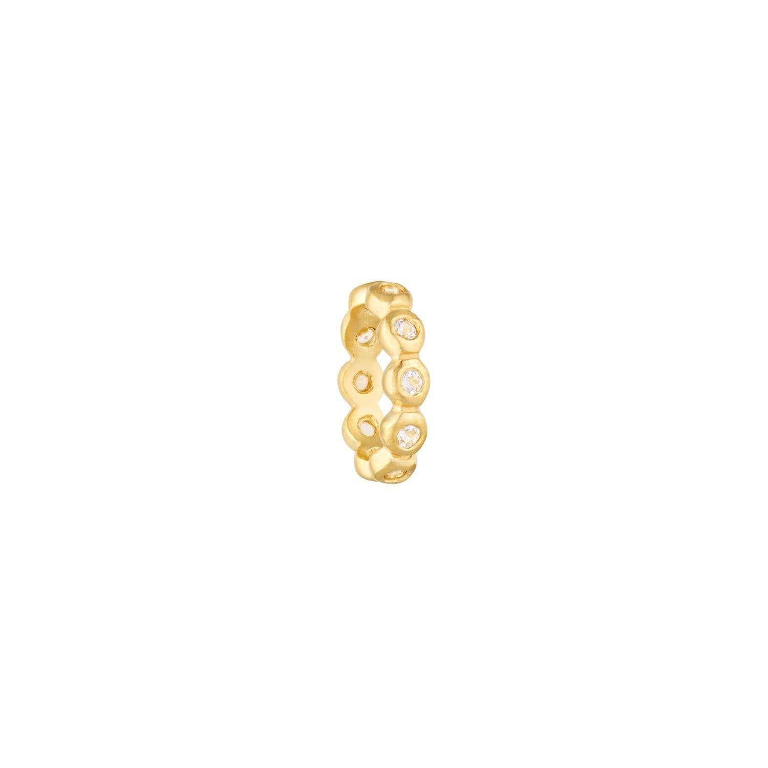 SUNDAH Infinite Charm - White Topaz, gold vermeil