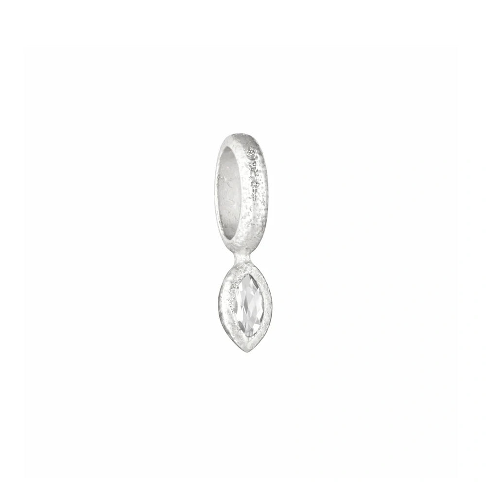 SUNDAH Oracle Charm - White Topaz, sterling silver