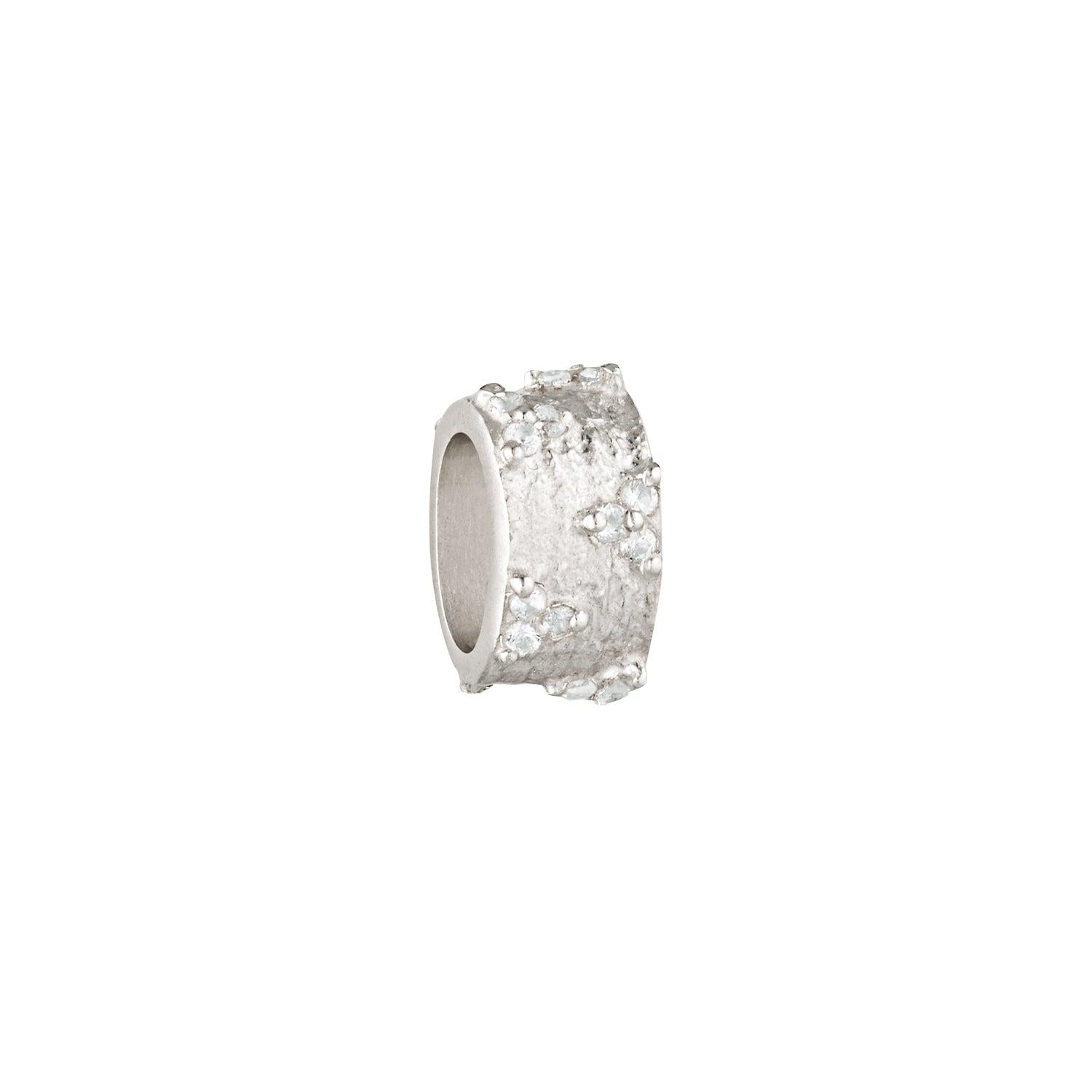 SUNDAH Solaris Charm - White Topaz, sterling silver