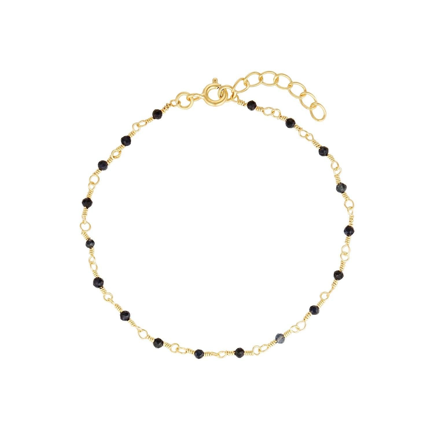 SUNDAH Embrace Gold Bracelet - Blue Sapphire