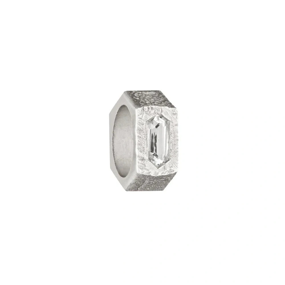 SUNDAH Pathfinder Charm - White Topaz, sterling silver