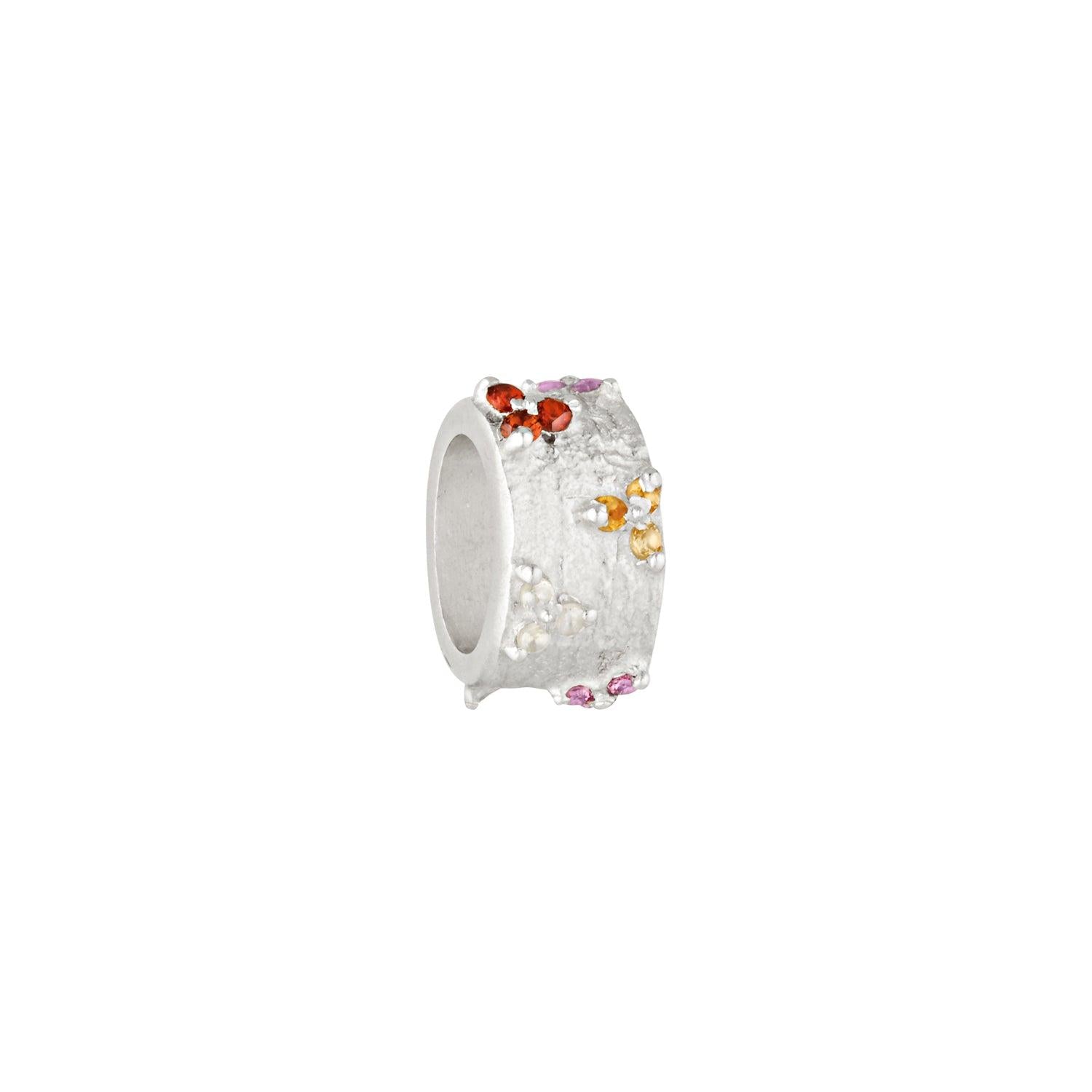 SUNDAH Solaris Charm - Multi, sterling silver