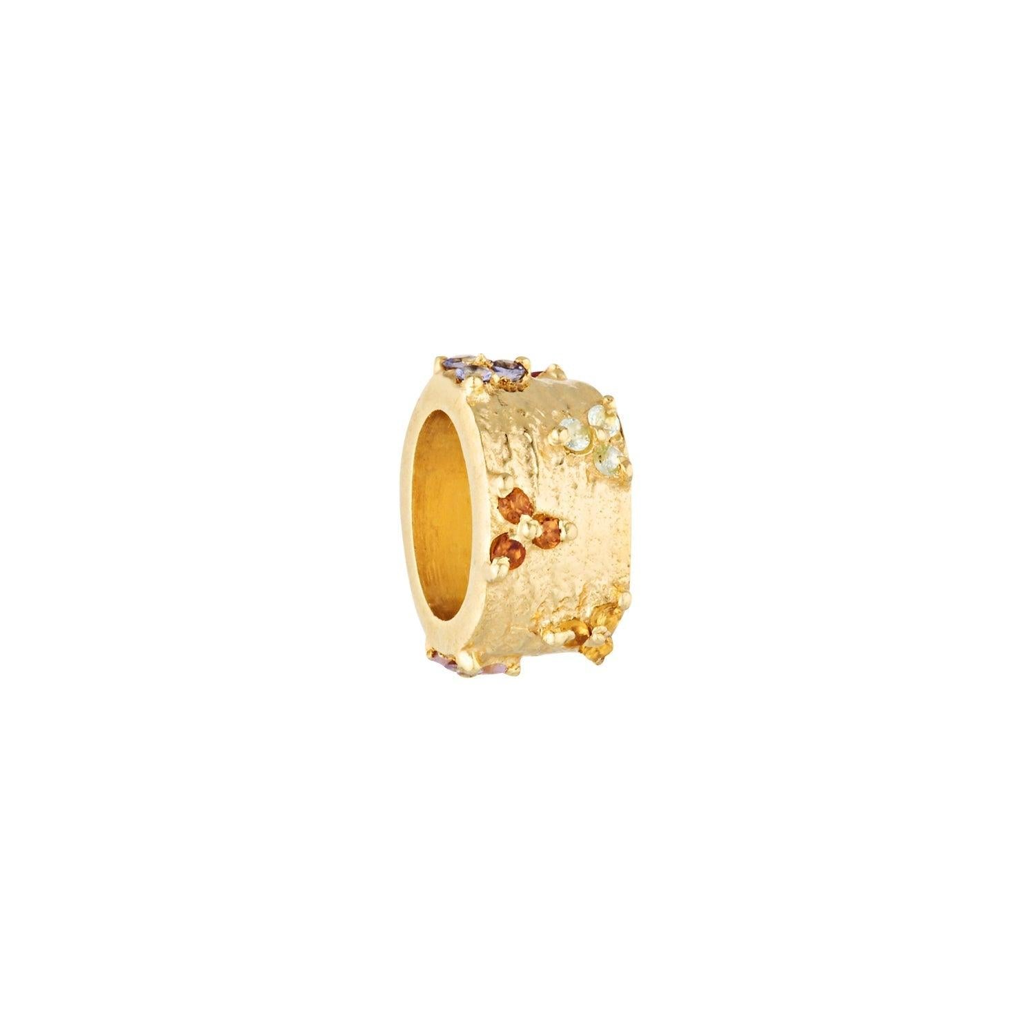 SUNDAH Solaris Charm - Multi, gold vermeil